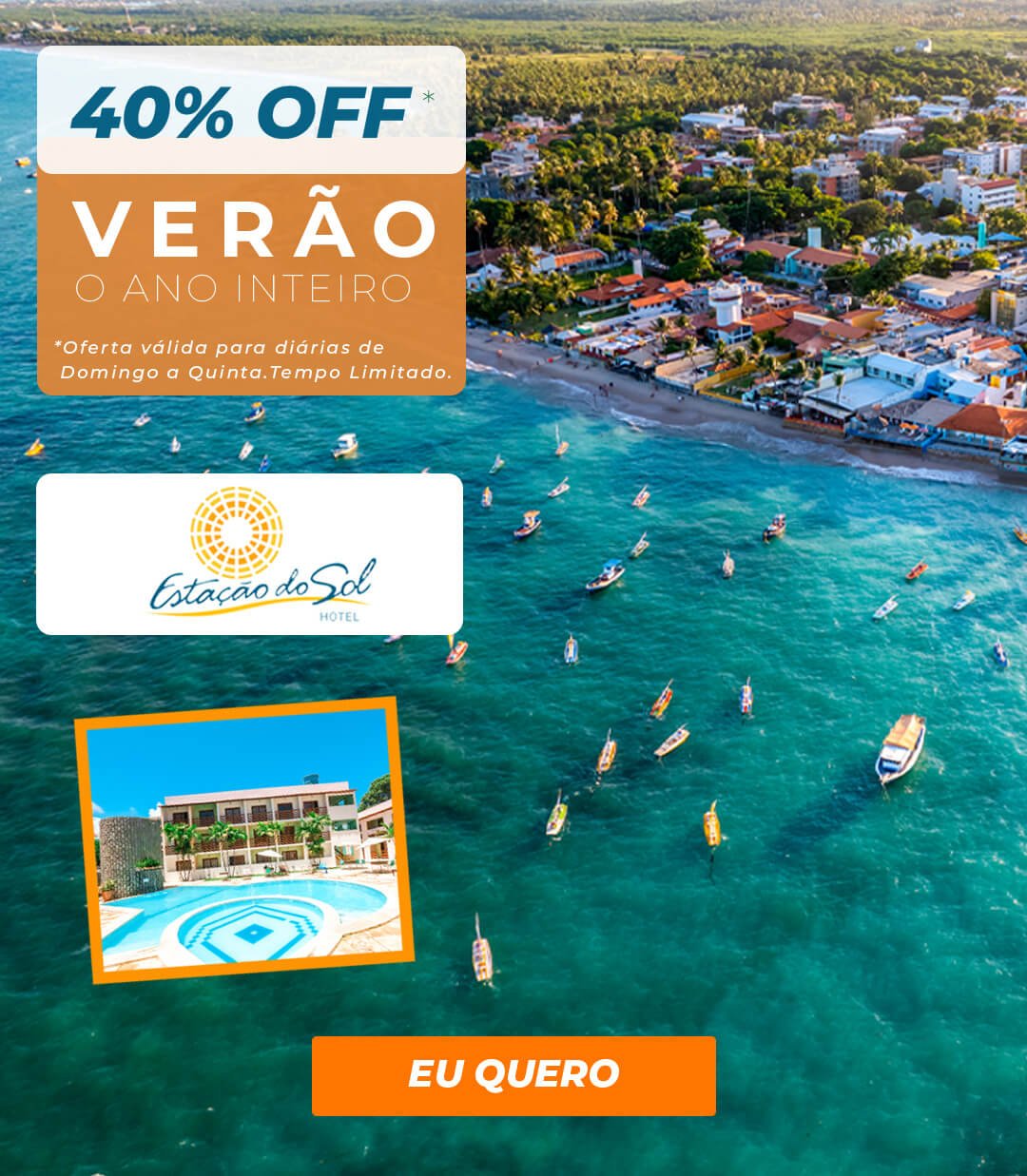 40%OFF - Porto de Galinhas/PE